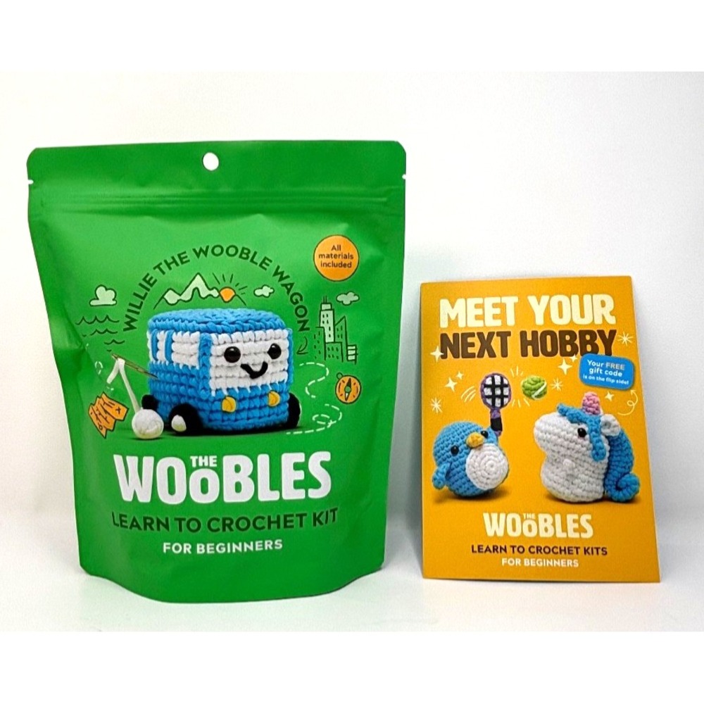 NWT Exclusive Willie the Woobles Wagon Crochet Hook Kit & Free Tin Code‎ NEW